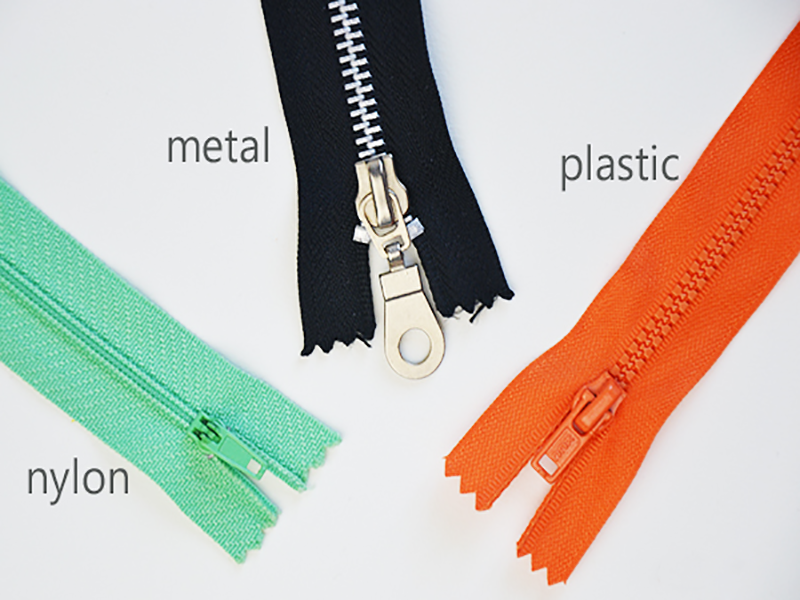 types of zipper